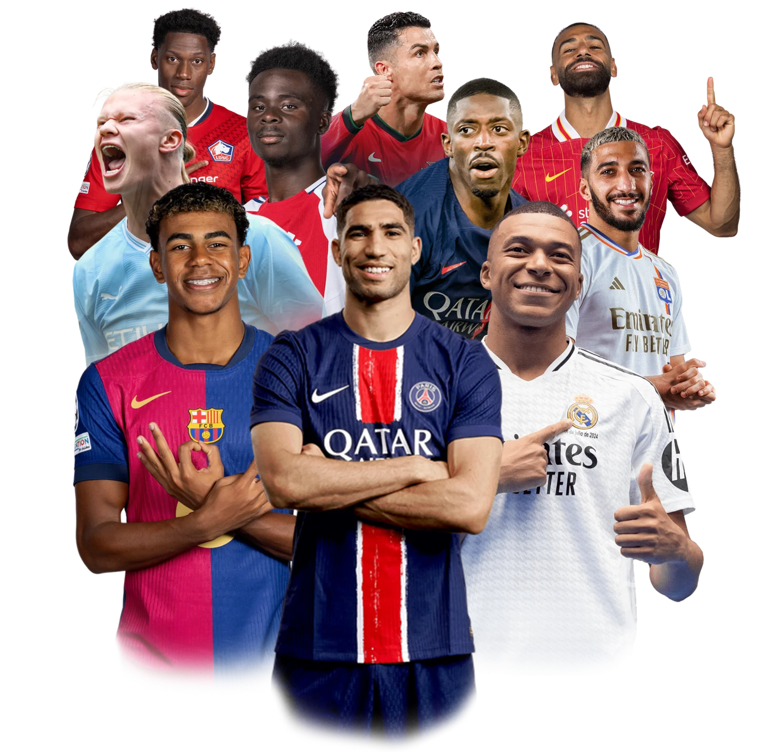 Balkans IPTV football stars collage for derby nights